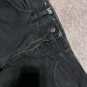 Mens Lee Black Pants. Motion Stretch, 32/32